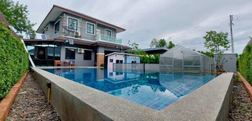 บ้านพร้อมสระว่ายน้ำส่วนตัว ต.สันปูเลย อ.ดอยสะเก็ด