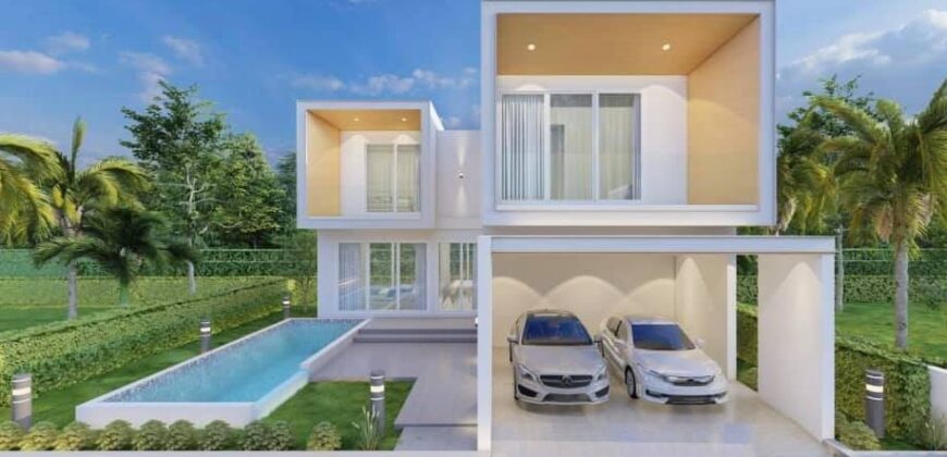 บ้าน Pool Villa สร้างใหม่ 2 ชั้น สไตล์โมเดิร์นมินิมอล ต.ท่าวังตาล อ.สารภี ใกล้สะพานป่าแดด – ท่าวังตาล
