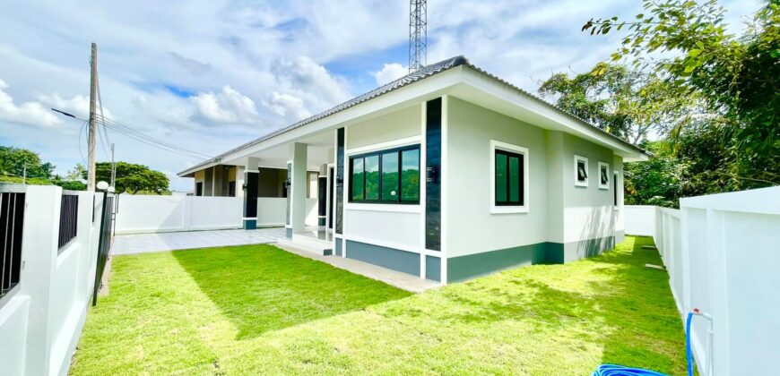 บ้านสร้างใหม่ ชั้นเดียว เนื้อที่เยอะ ต.หนองแก๋ว อ.หางดง ใกล้มหาวิทยาลัยนอร์ท บิ๊กซีหางดง