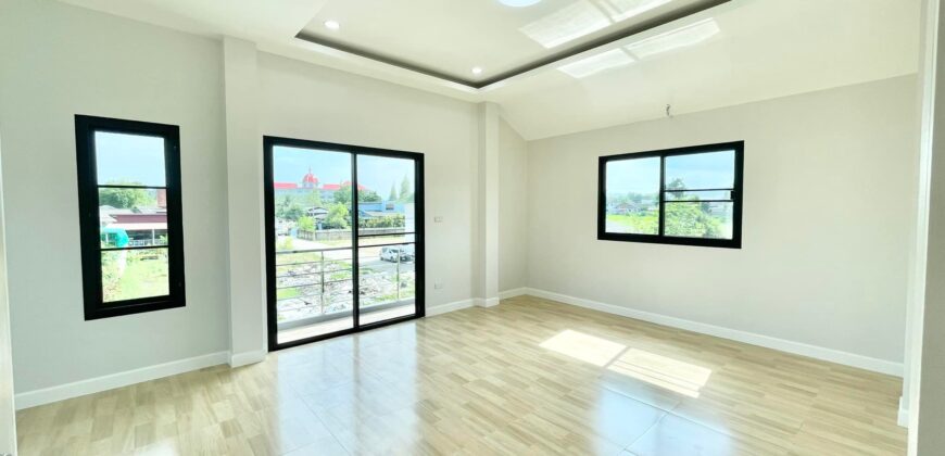 บ้านสร้างใหม่ 2 ชั้น ต.แม่เหียะ อ.เมืองเชียงใหม่ ใกล้โรงเรียนสารสาสน์วิเทศล้านนา Bic C แม่เหียะ สนามบินเชียงใหม่